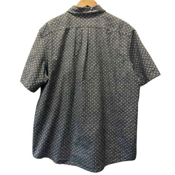 Vineyard Vines Mans Gray Short Sleeve Slim Fit Murray Button Down Shirts Size XL - Picture 5 of 5